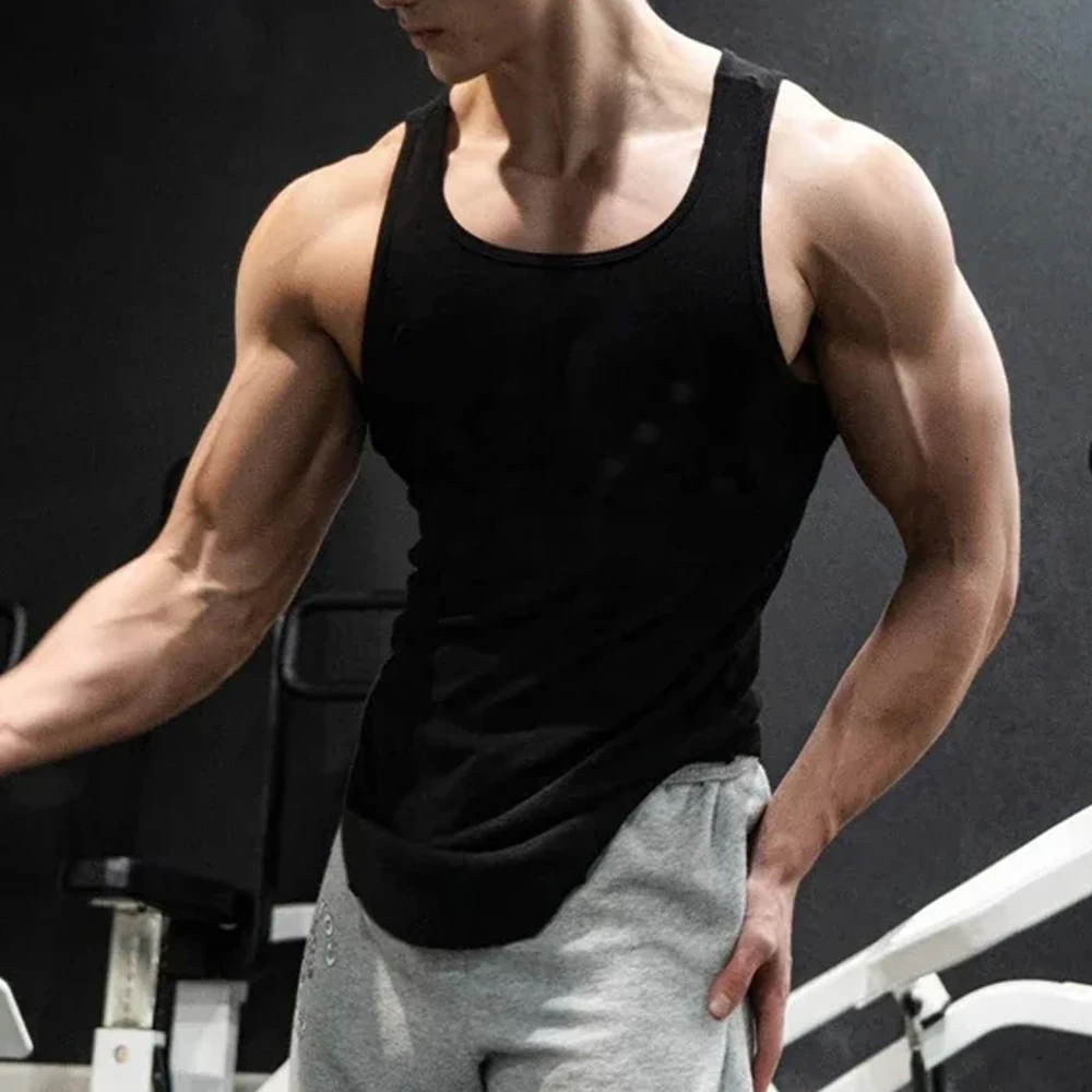Men's Sport Slim Vest Summer B - Undershirt Crew Neck recension och pris