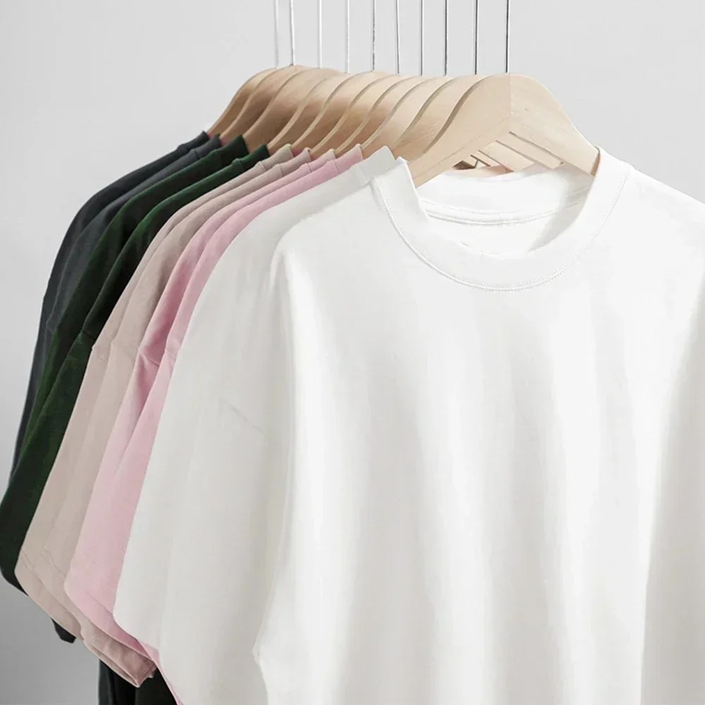 Black 450g Heavyweight Cotton  - Undershirt Crew Neck recension och pris