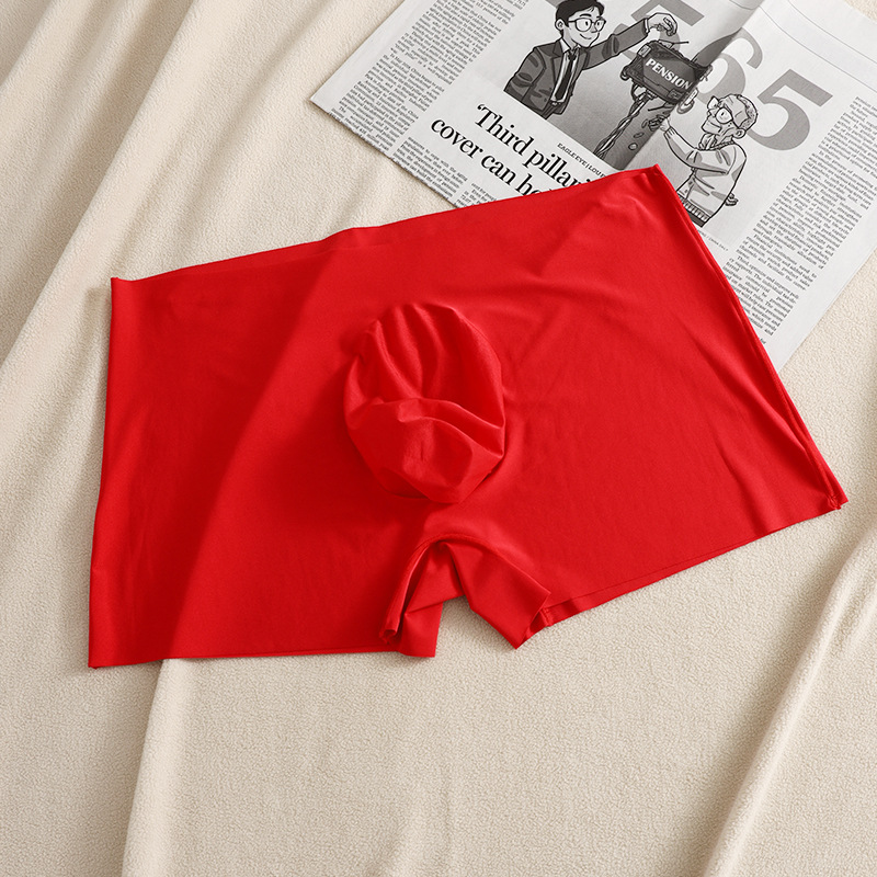 Men's Ice Silk Sexy Seamless B - Boxer Shorts Modal recension och pris